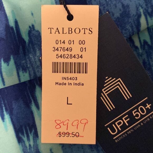 Talbots X Cabana Life NWT Rare Limited Edition Tummy Control Swimsuit One Piece - Picture 6 of 6